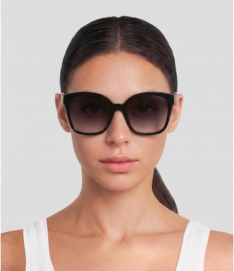 FENDI Women's FF Diamonds 55mm Square Sunglasses