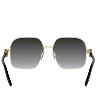 FENDI Women's FF Diamonds 58mm Geometric Sunglasses