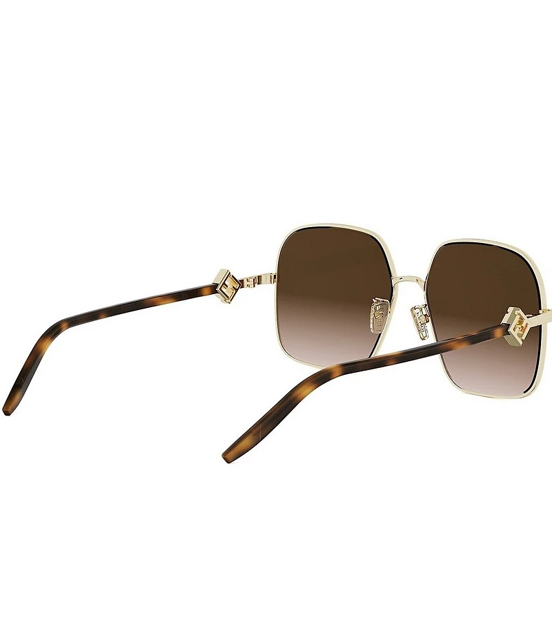 FENDI Women's FF Diamonds 58mm Geometric Sunglasses