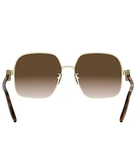 FENDI Women's FF Diamonds 58mm Geometric Sunglasses