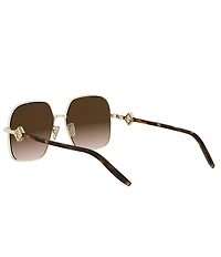 FENDI Women's FF Diamonds 58mm Geometric Sunglasses