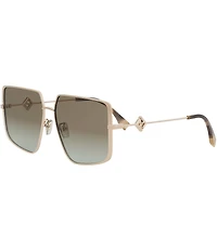 FENDI Women's FF Diamonds 59mm Aviator Sunglasses