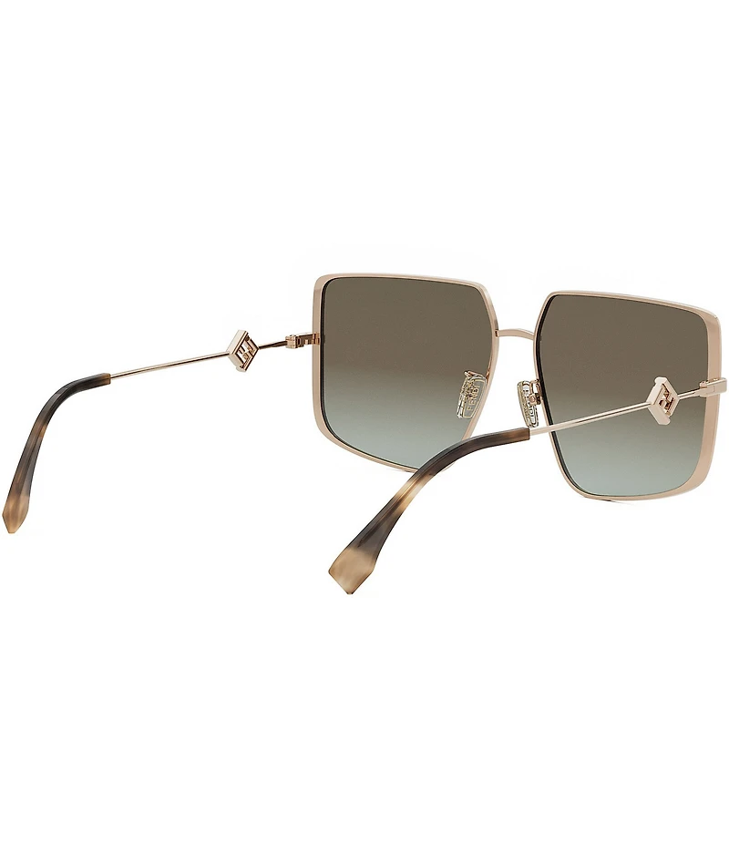 FENDI Women's FF Diamonds 59mm Aviator Sunglasses
