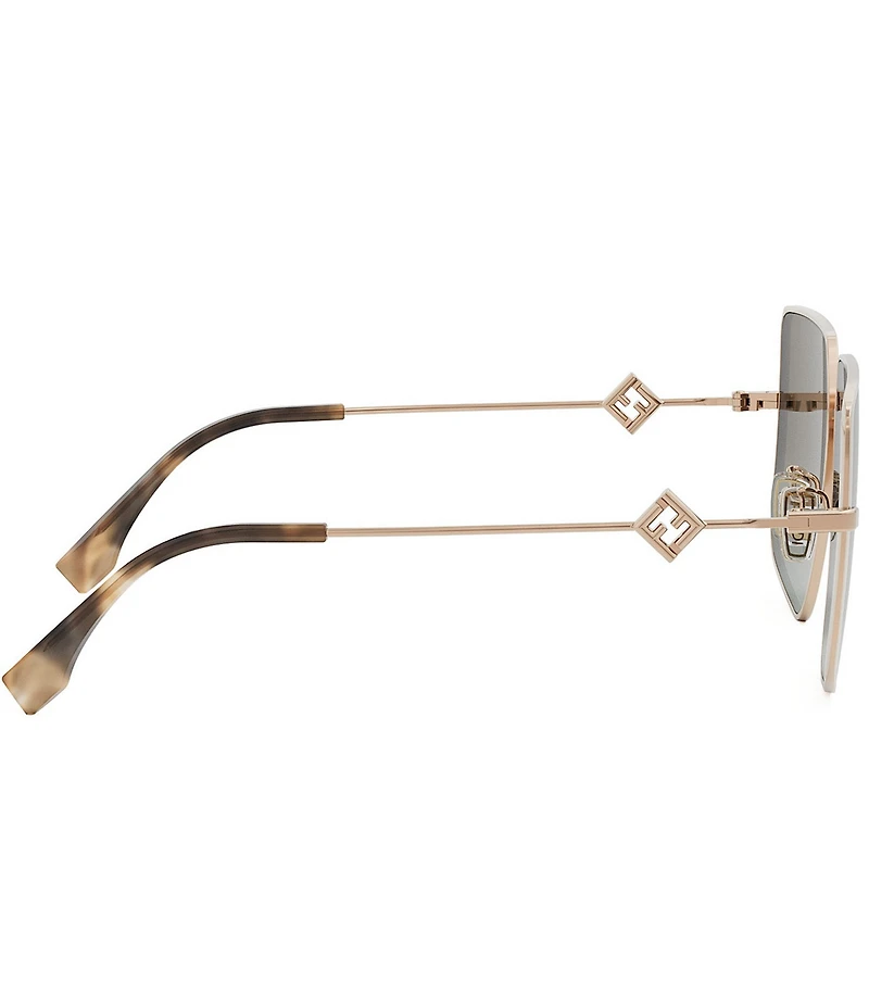 FENDI Women's FF Diamonds 59mm Aviator Sunglasses
