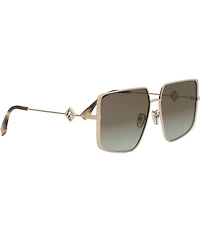 FENDI Women's FF Diamonds 59mm Aviator Sunglasses