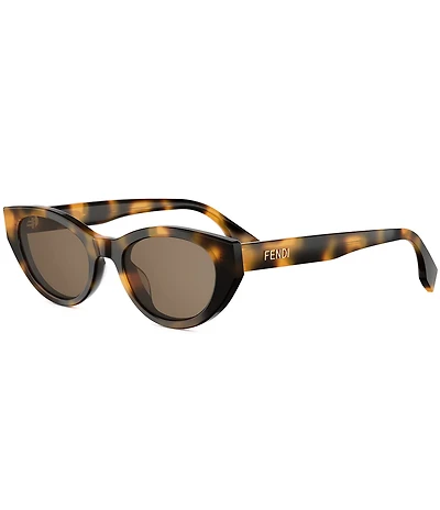 FENDI Women's Lettering 51mm Cat Eye Sunglasses