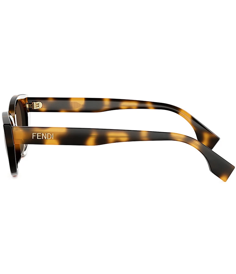 FENDI Women's Lettering 51mm Cat Eye Sunglasses