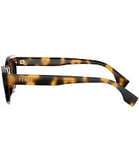 FENDI Women's Lettering 51mm Cat Eye Sunglasses