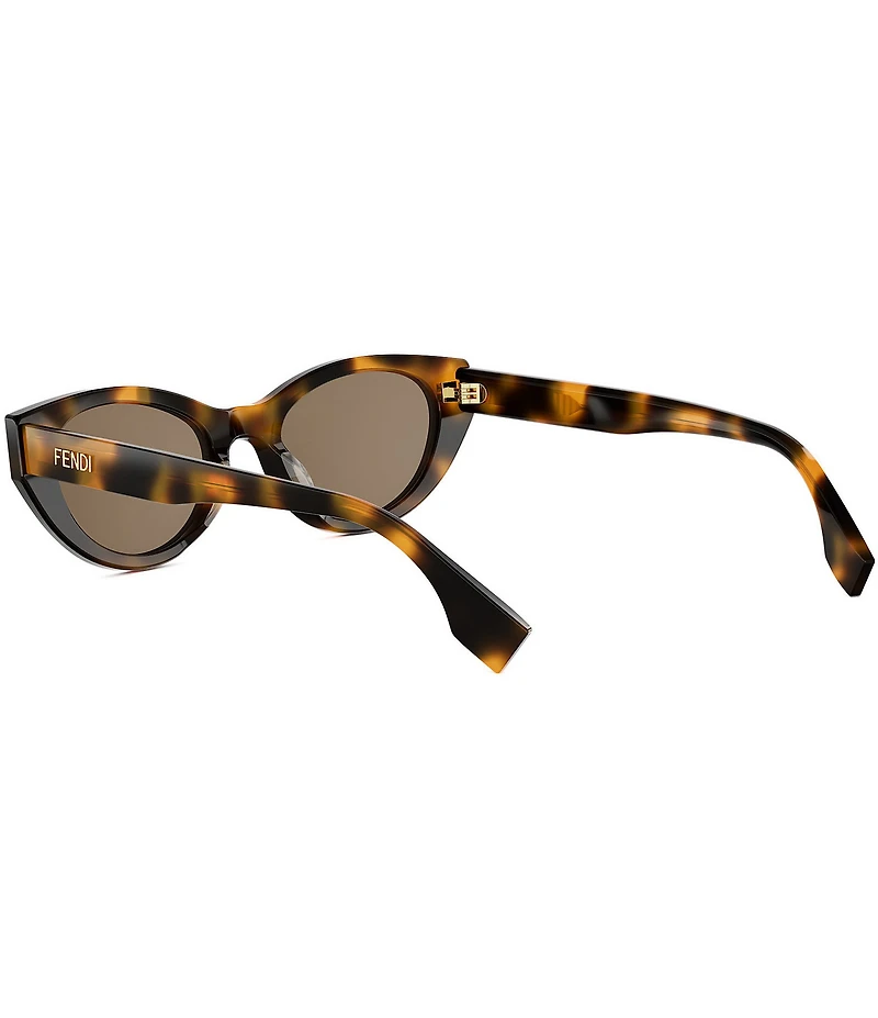 FENDI Women's Lettering 51mm Cat Eye Sunglasses