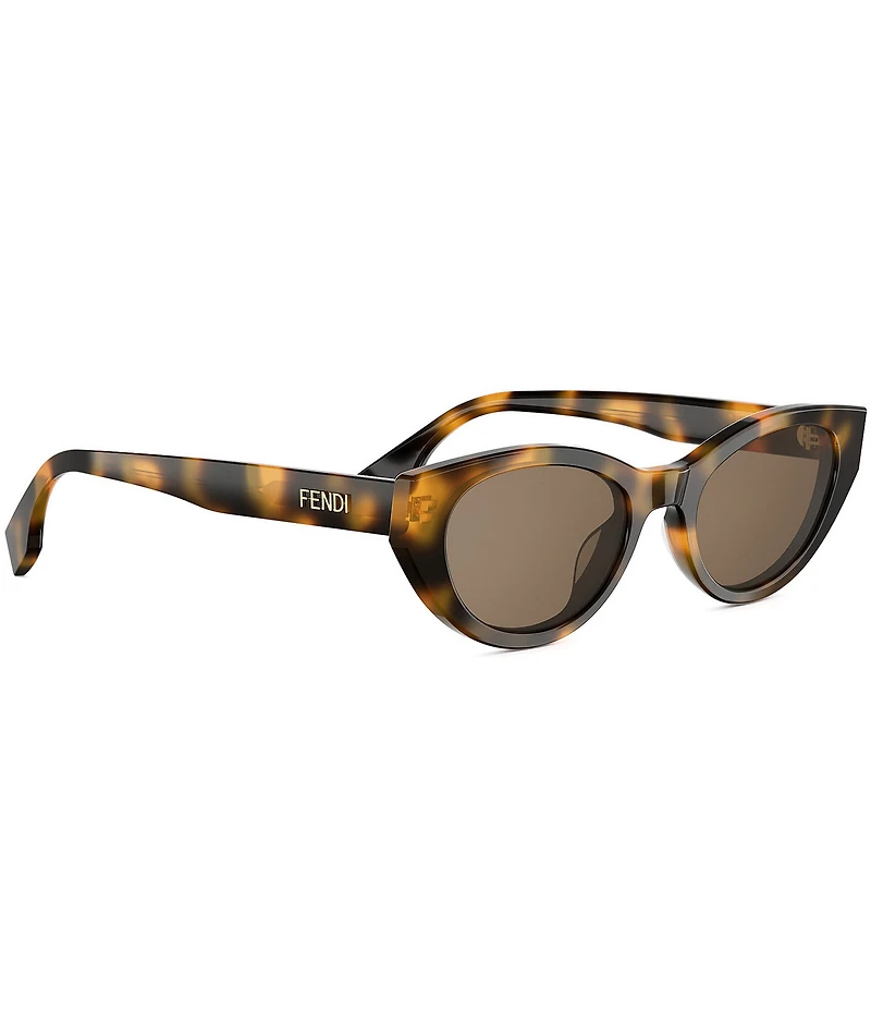 FENDI Women's Lettering 51mm Cat Eye Sunglasses