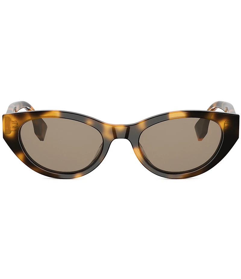 FENDI Women's Lettering 51mm Cat Eye Sunglasses