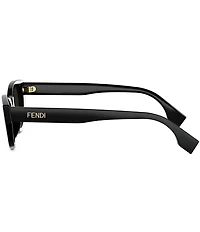 FENDI Women's Lettering 51mm Cat Eye Sunglasses