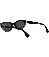 FENDI Women's Lettering 51mm Cat Eye Sunglasses