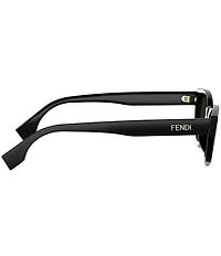 FENDI Women's Lettering 51mm Cat Eye Sunglasses