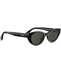 FENDI Women's Lettering 51mm Cat Eye Sunglasses