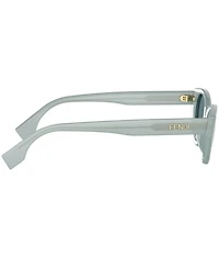 FENDI Women's Lettering 51mm Cat Eye Sunglasses