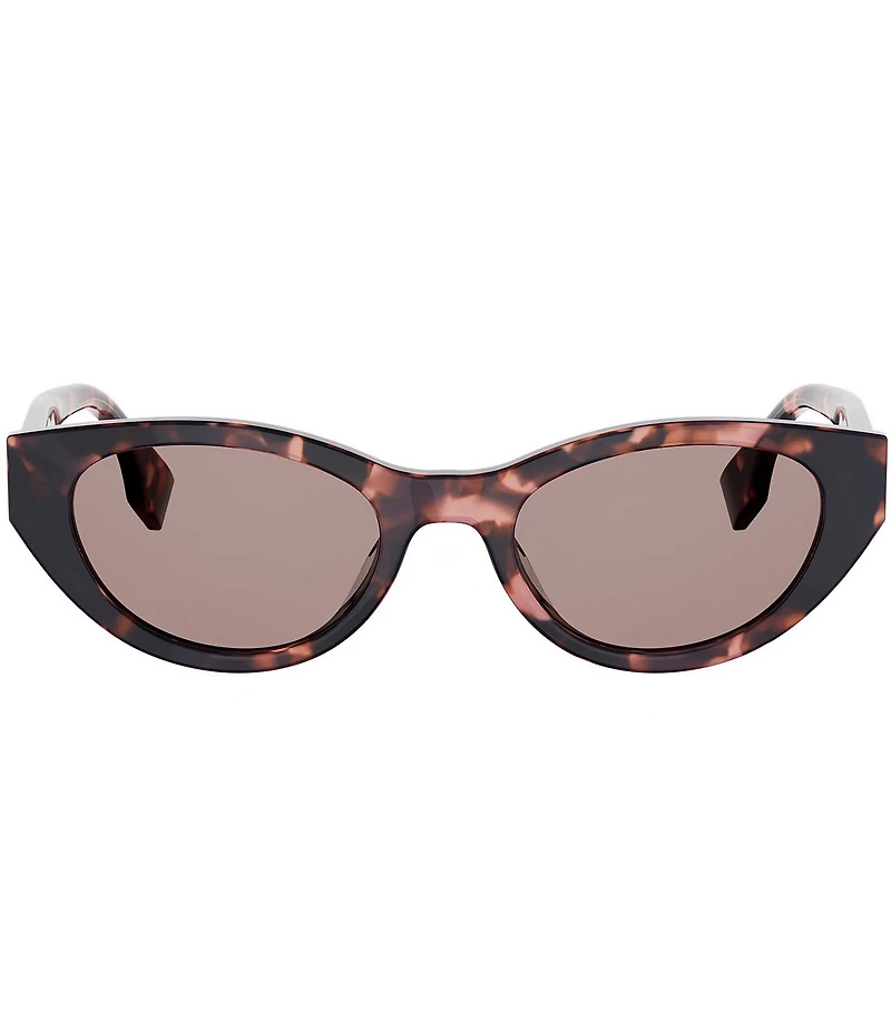 FENDI Women's Lettering 51mm Oval Sunglasses