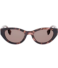 FENDI Women's Lettering 51mm Oval Sunglasses