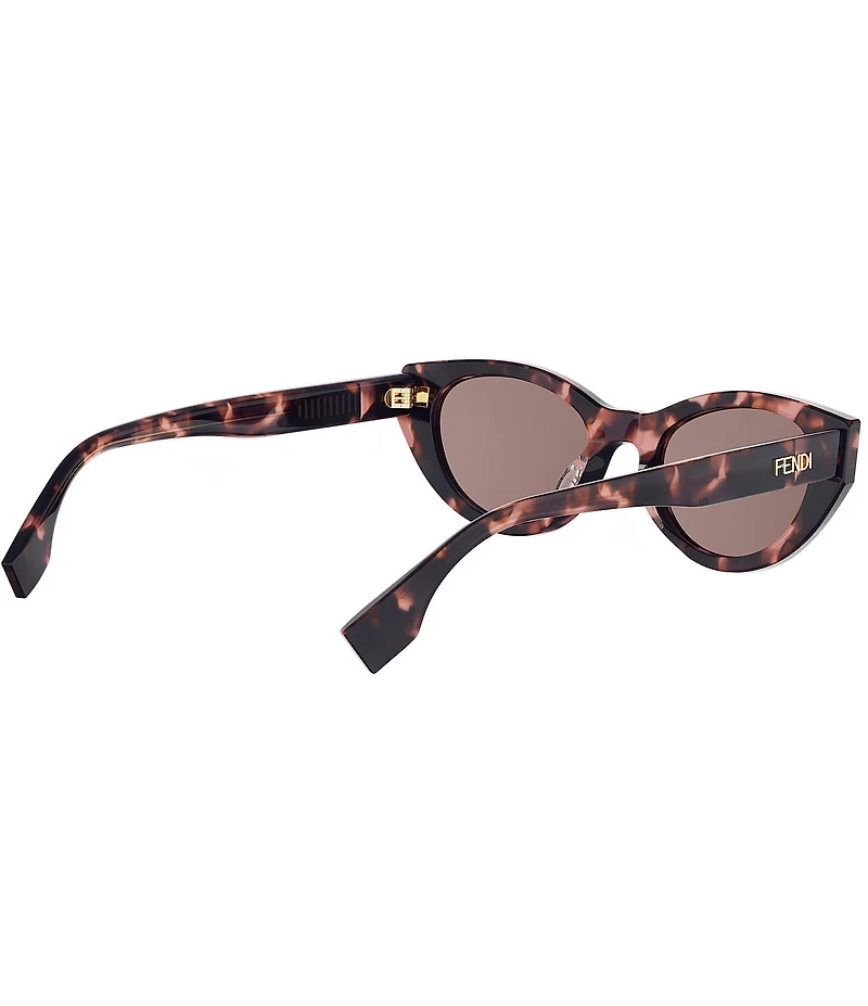 FENDI Women's Lettering 51mm Oval Sunglasses