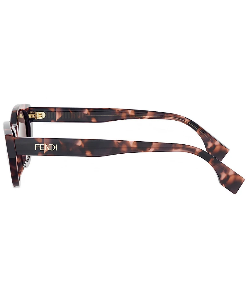 FENDI Women's Lettering 51mm Oval Sunglasses
