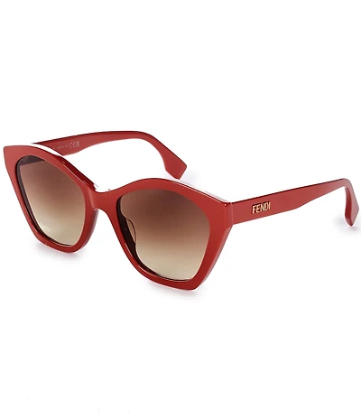 FENDI Women's Lettering 54mm Butterfly Sunglasses