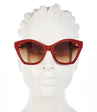 FENDI Women's Lettering 54mm Butterfly Sunglasses