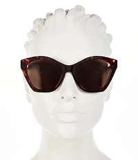 FENDI Women's Lettering 54mm Tortoise Butterfly Sunglasses