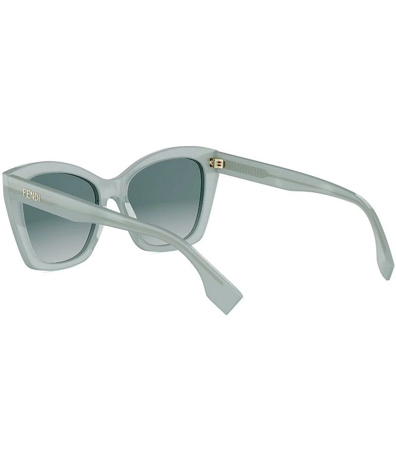 FENDI Women's Lettering 55mm Butterfly Sunglasses