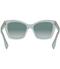 FENDI Women's Lettering 55mm Butterfly Sunglasses