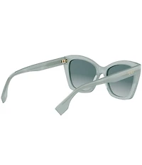 FENDI Women's Lettering 55mm Butterfly Sunglasses