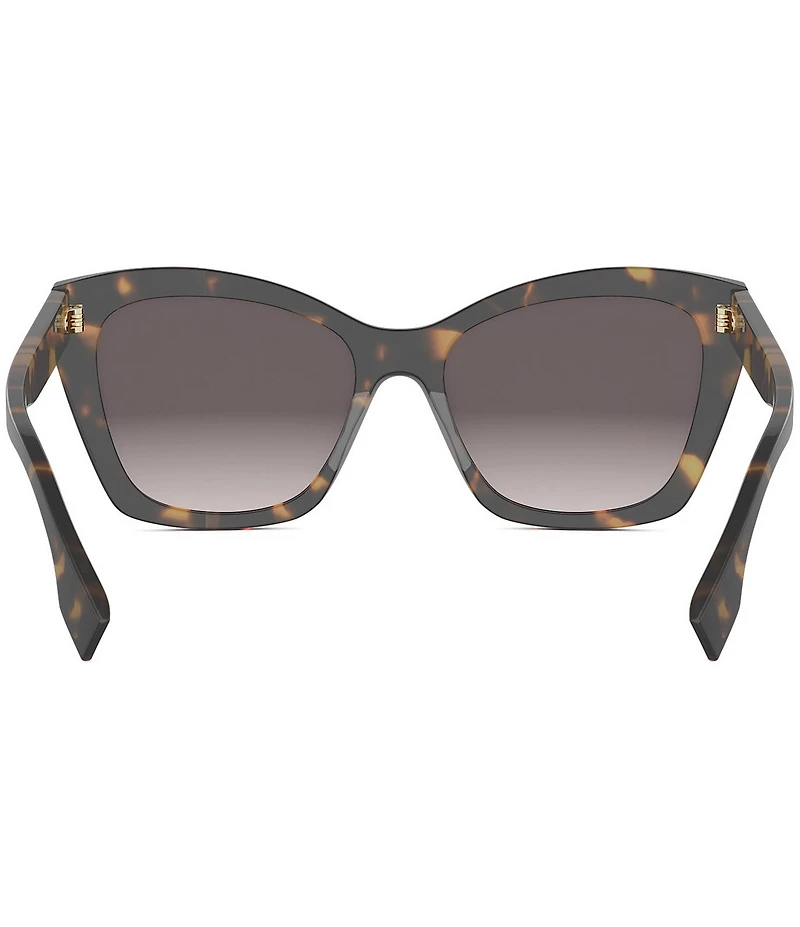 FENDI Women's Lettering 55mm Havana Butterfly Sunglasses