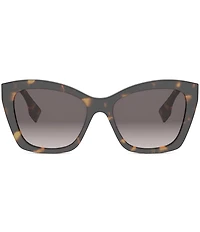 FENDI Women's Lettering 55mm Havana Butterfly Sunglasses