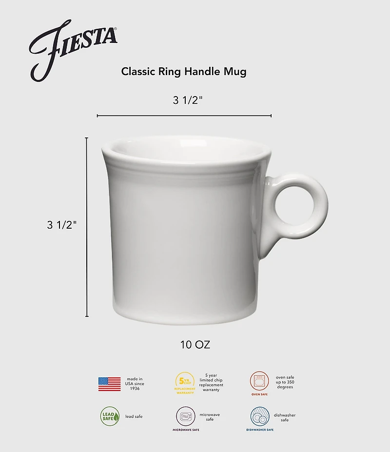Fiesta Fiesta Classic Ring Handle 10 1/4oz Mug