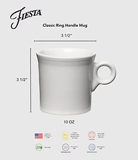 Fiesta Fiesta Classic Ring Handle 10 1/4oz Mug