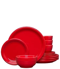 Fiesta Bistro Coupe 12-Piece Dinnerware Set, Service for 4