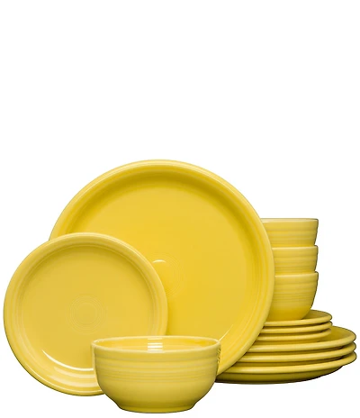 Fiesta Bistro Coupe 12-Piece Dinnerware Set, Service for 4