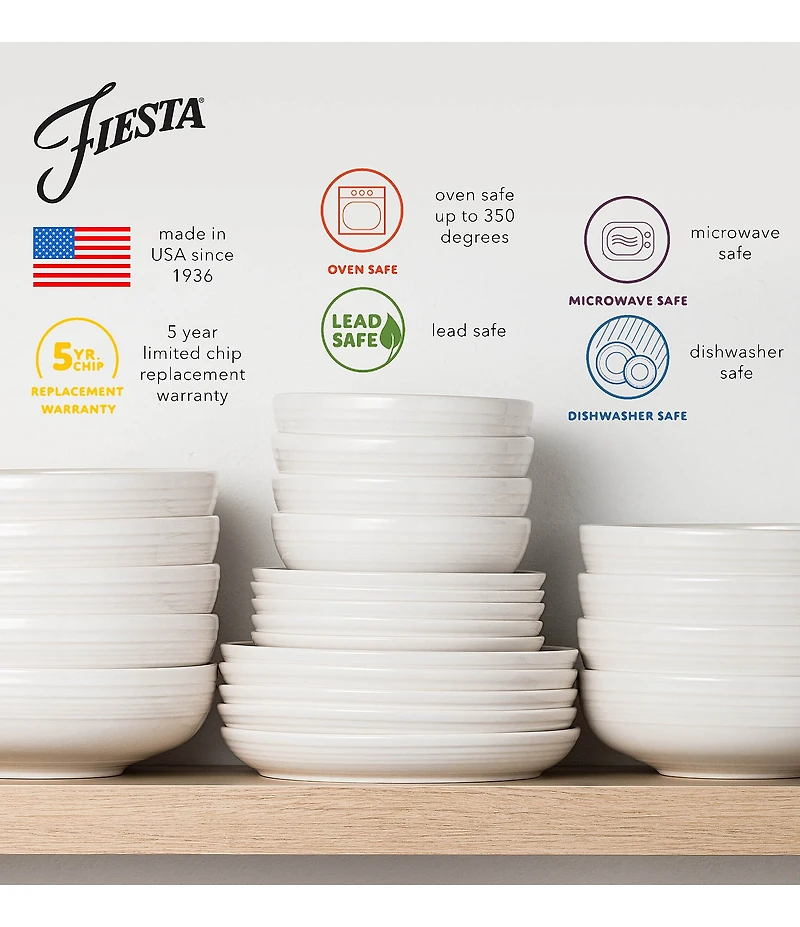 Fiesta 12-Piece Classic Dinnerware Set
