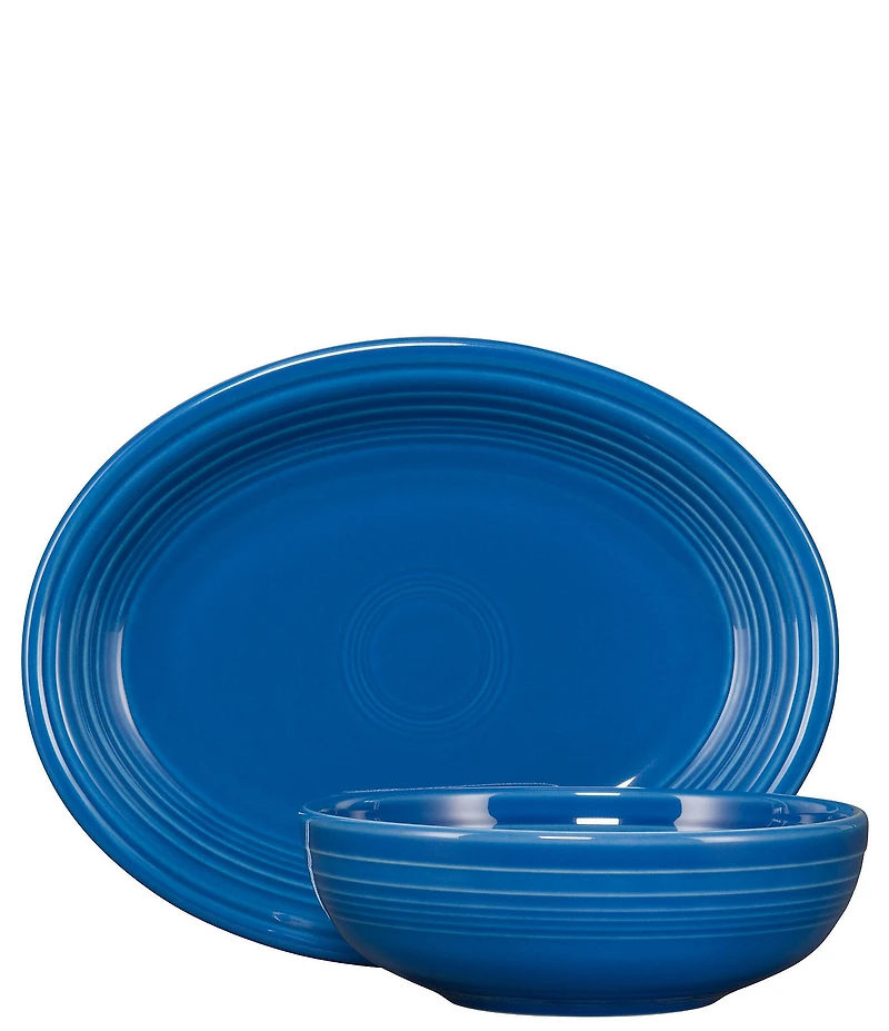 Fiesta 2-Piece Oval Platter & Bistro Bowl Serve Set