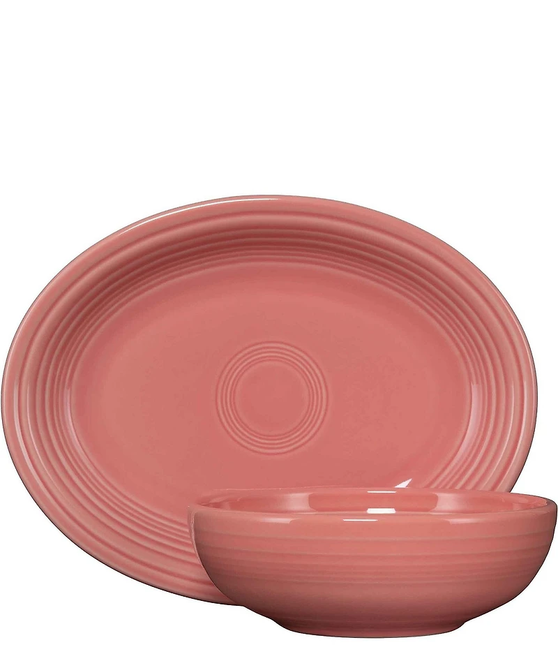 Fiesta 2-Piece Oval Platter & Bistro Bowl Serve Set
