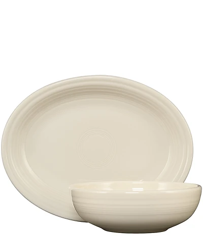 Fiesta 2-Piece Oval Platter & Bistro Bowl Serve Set