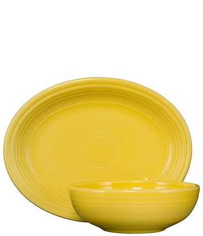 Fiesta 2-Piece Oval Platter & Bistro Bowl Serve Set