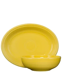 Fiesta 2-Piece Oval Platter & Bistro Bowl Serve Set