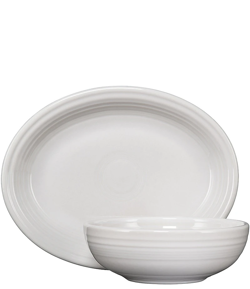 Fiesta 2-Piece Oval Platter & Bistro Bowl Serve Set
