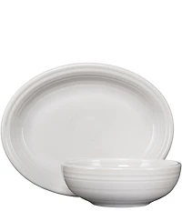 Fiesta 2-Piece Oval Platter & Bistro Bowl Serve Set