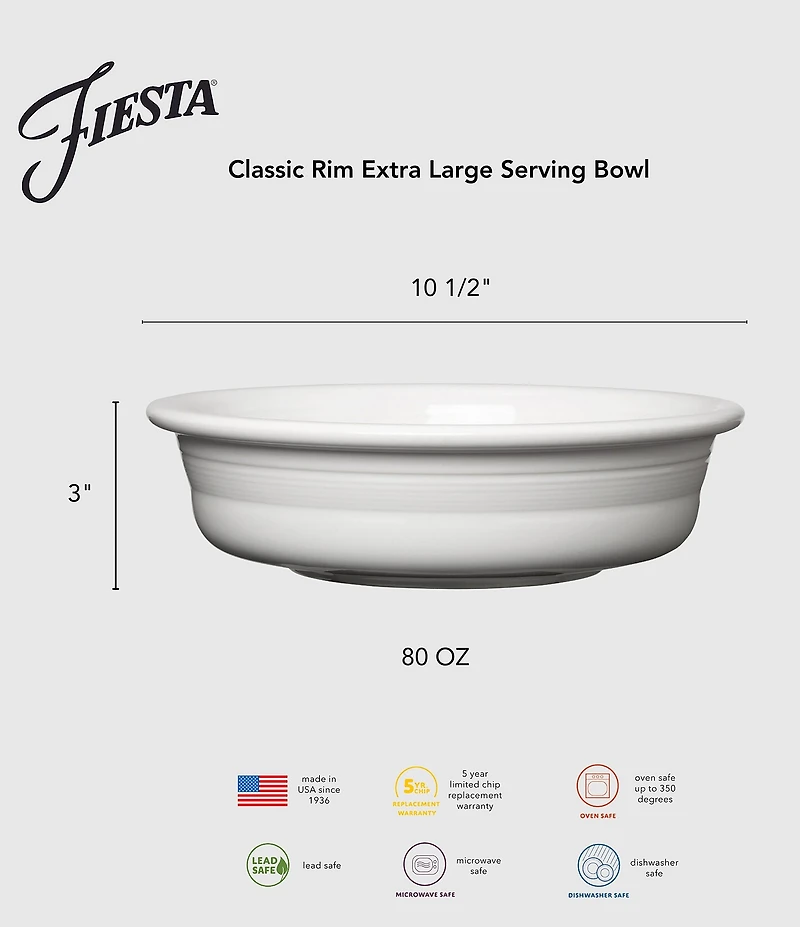 Fiesta 2-qt. Ceramic Serving Bowl