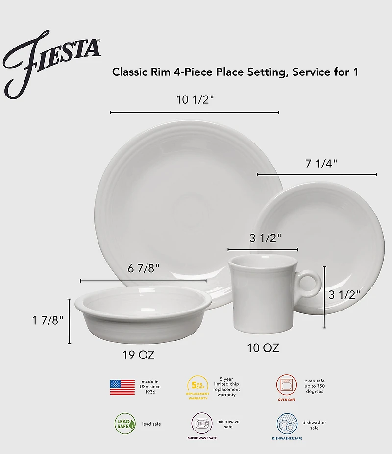 Fiesta 4-Piece Place Setting