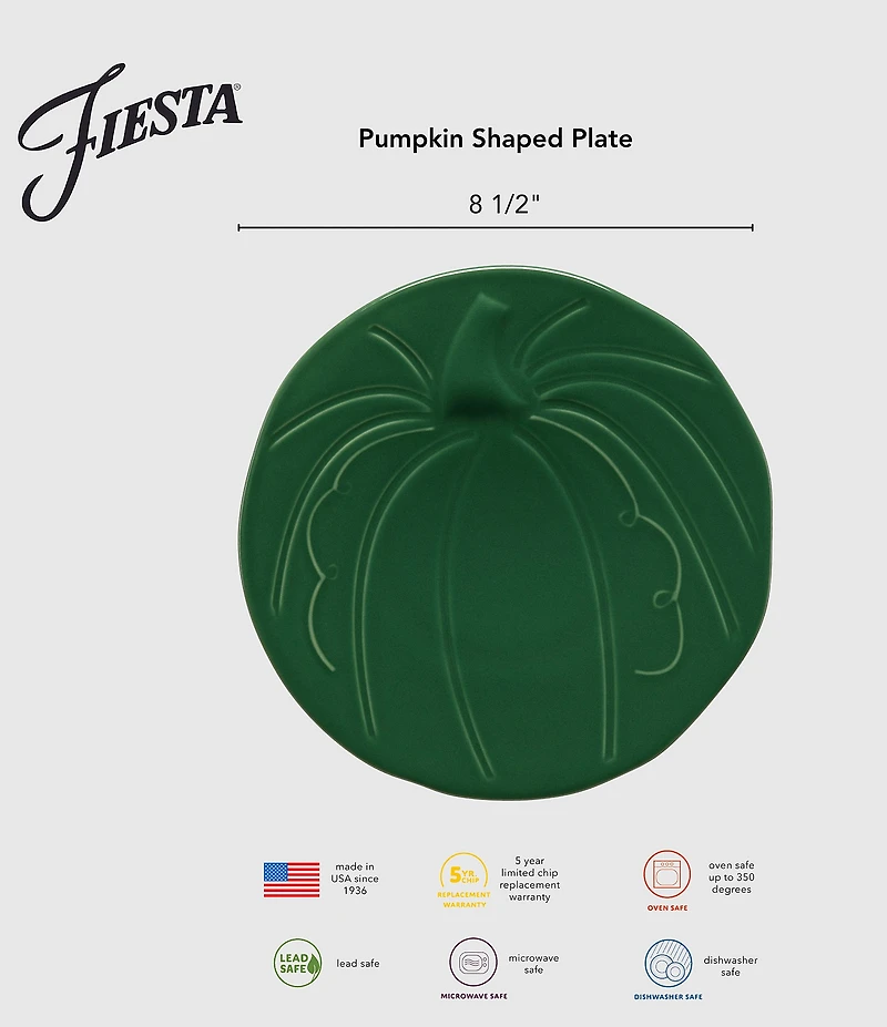 Fiesta Pumpkin Shaped Plate