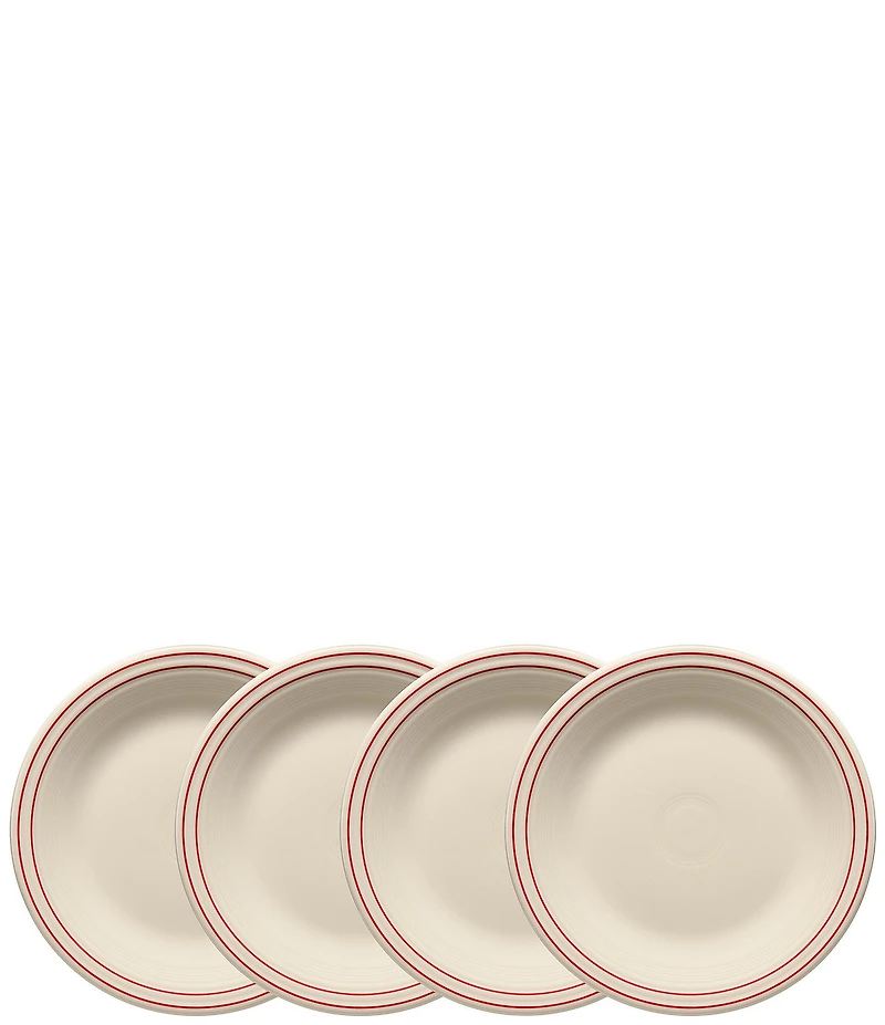 Fiesta Americana Collection Classic Rim Dinner Plates, Set of 4