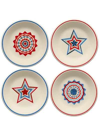 Fiesta Americana Collection Classic Rim Salad Plates, Set of 4