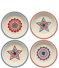 Fiesta Americana Collection Classic Rim Salad Plates, Set of 4